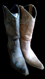 Sancho boots texane femme rose pale d'origine
