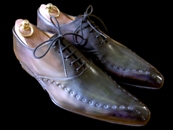 Henrique Enko, patine tons degrade gris, jaune, prune