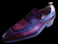 Weston Conti, decapage soft rehausse prune et bordeaux